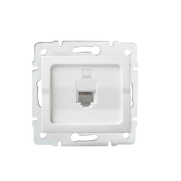 Adapter gniazda RJ45 LOGI 02-1399-002 bi   - 25926 - KANLUX