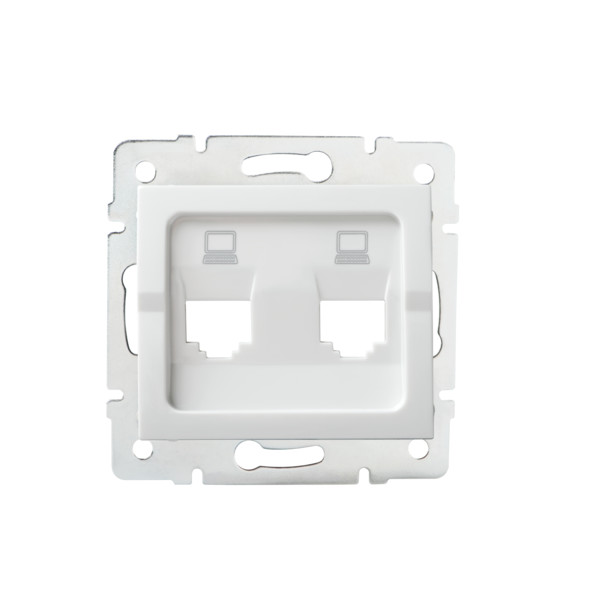 Adapter gniazda RJ45 LOGI 02-1419-002 bi   - 25936 - KANLUX