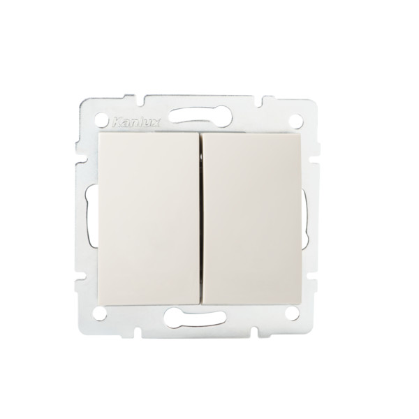 Łącznik dwugrupowy świecznikowy LOGI 02-1010-103 kr   - 25126 - KANLUX