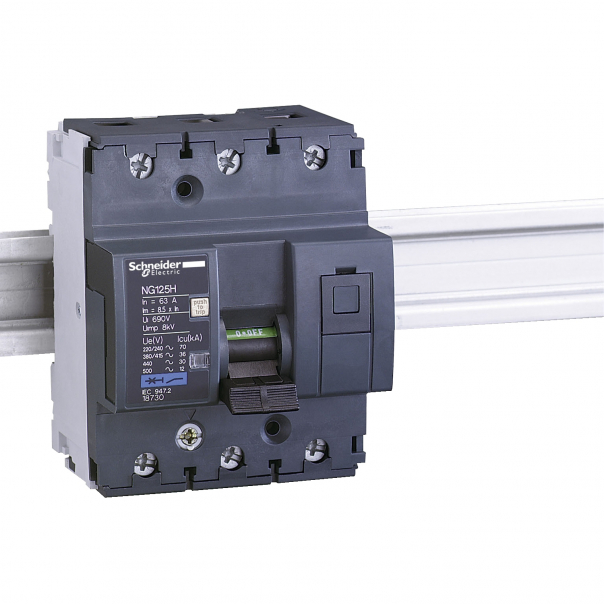 WYŁĄCZNIK NADPRĄDOWY C 50A 3-BIEGUNOWY NG125H-C50-3 - 18729 - SCHNEIDER ELECTRIC
