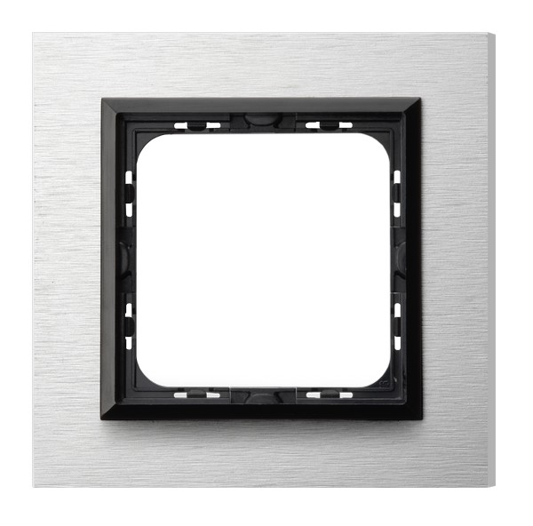 RAMKA POJEDYNCZA SZCZOTKOWANE ALUMINIUM IMPRESJA. - R-1YAC/62/25 - OSPEL