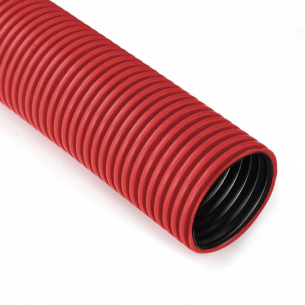 Rura karbowana w odcinkach śr.160mm 750N czerwona - QRK 160 750N CZER - QSystems
