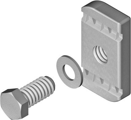 Śruba z nakrętką rombową SRM10x30F  - 6506513 - BAKS