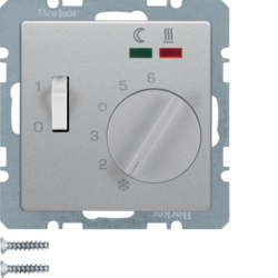 REGULATOR TEMPERATURY PODŁOGOWEJ Z ZESTYKIEM ZWIERNYM, ELEMENTEM CENTRALNYM, ŁĄCZNIKIEM I 2 DIODY Q.X  - 20346084 - HAGER