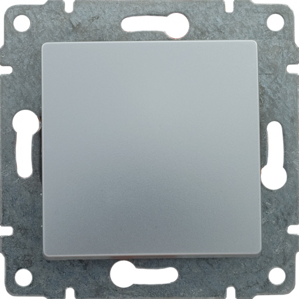 ŁĄCZNIK POJEDYNCZY Z KLAWISZEM, BEZ RAMKI ALUMINIUM VENA - 514011 - KOS
