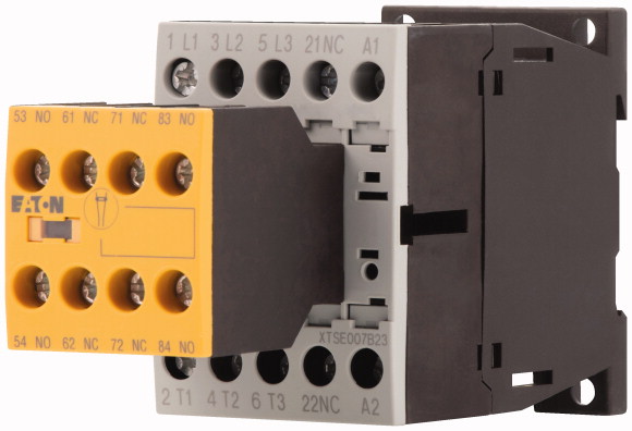 STYCZNIK MOCY SAFETY 7A, 3P + 2Z + 3R, STEROWANIE DC DILMS7-23(24VDC) - 191761 - EATON