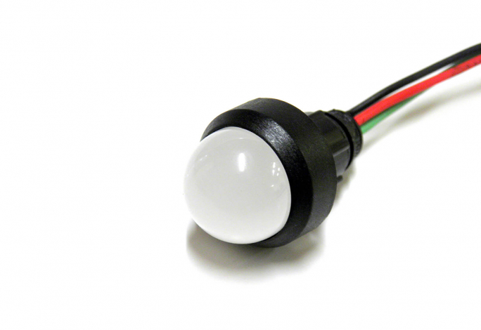 KONTROLKA DIODOWA, KLOSZ 20 MM, 230V CZERWONO-ZIELONA KLP20GR/230V - 84520015 - SIMET