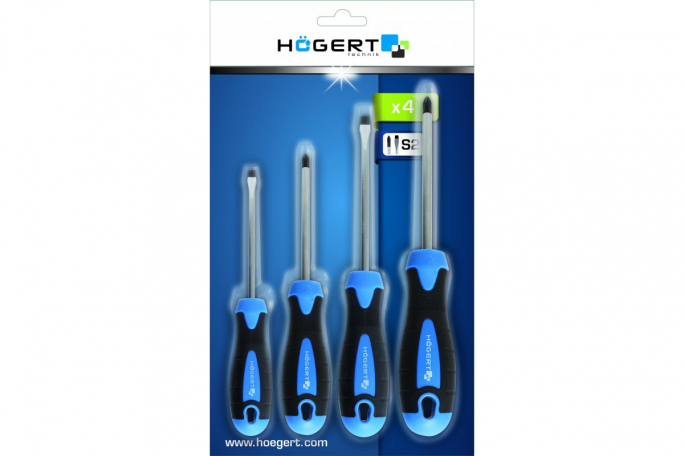 ZESTAW ŚRUBOKRĘTÓW - 4 SZT. STAL S2 - HT1S094 - HOGERT