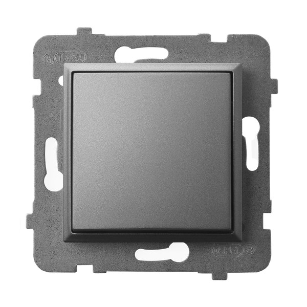 ŁĄCZNIK ZWIERNY ZACIKI AUTOMATYCZNE 10AX 250V IP20 SZARY MAT ARIA - ŁP-21U/m/70 - OSPEL
