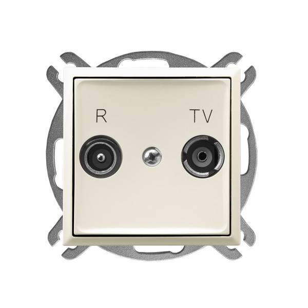 GNIAZDO RTV KOŃCOWE ECRU ARIA. - GPA-UK/m/27 - OSPEL