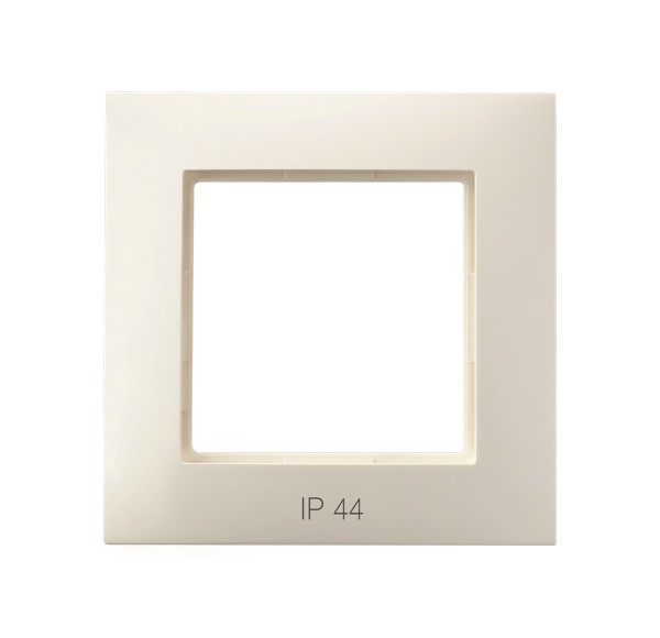 RAMKA POJEDYNCZA DO ŁĄCZNIKÓW IP44 ECRU ARIA. - RH-1U/27 - OSPEL