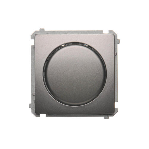Ściemniacz naciskowo-obrotowy jednobiegunowy do LED ściemnialnych 230V (moduł); stal inox - BMS9L.01/21 - KONTAKT SIMON