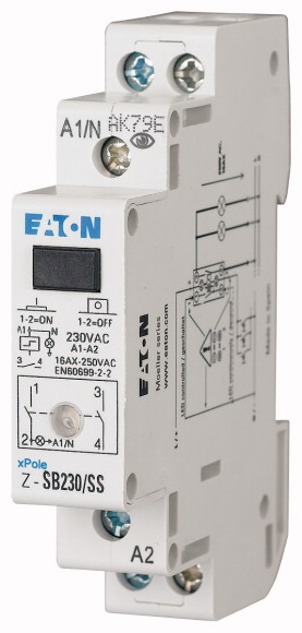 PRZEKAŹNIK IMPULSOWY Z SYGNALIZACJĄ DIODA Z-SB230/SS - 265301 - EATON