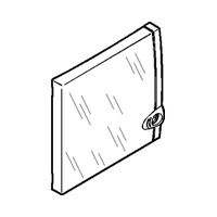 DRZWI TRANSPARENTNE EKINOXE 1 X 8 - 001338 - LEGRAND