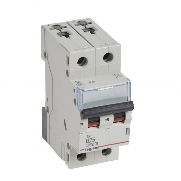 WYŁĄCZNIK NADPRĄDOWY B 25A 2 BIEGUNY S302 - 403389 - LEGRAND
