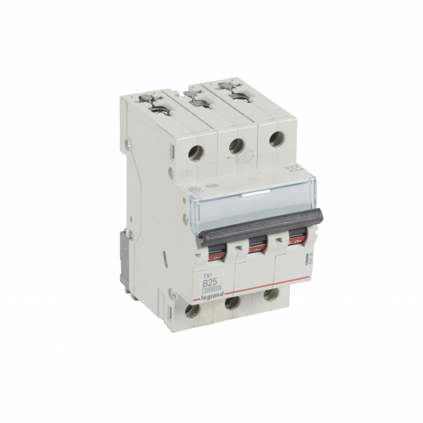 WYŁĄCZNIK NADPRĄDOWY B 25A 3-POLOWY CHARAKTERYSTYKA BSERII TX3 S 313 - 404128 - LEGRAND