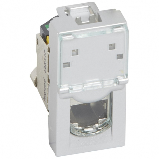 GNIAZDO 1XRJ45 KAT6A STP ALU MOSAIC  - 079473 - LEGRAND