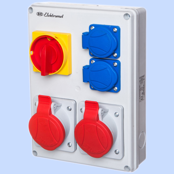 Rozdzielnica z rozłącznikiem  włącz-wyłącz 40A RSK-1 IP-44. - 940005 - ELEKTROMET DZIERŻONIÓW