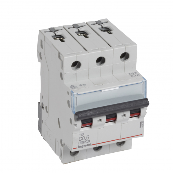 WYŁĄCZNIK NADPRĄDOWY C 0.5A 3 BIEGUNY S303 - 403536 - LEGRAND