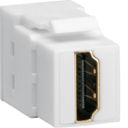 MODUŁ GNIAZDO HDMI, PRZELOTOWE, WTYK PROSTY 180&deg;, BIAŁY, KEYSTONE - VZ20HS - HAGER