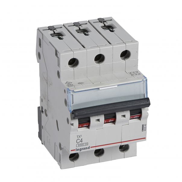 WYŁĄCZNIK NADPRĄDOWY C 4A 3 BIEGUNY S303 - 403540 - LEGRAND