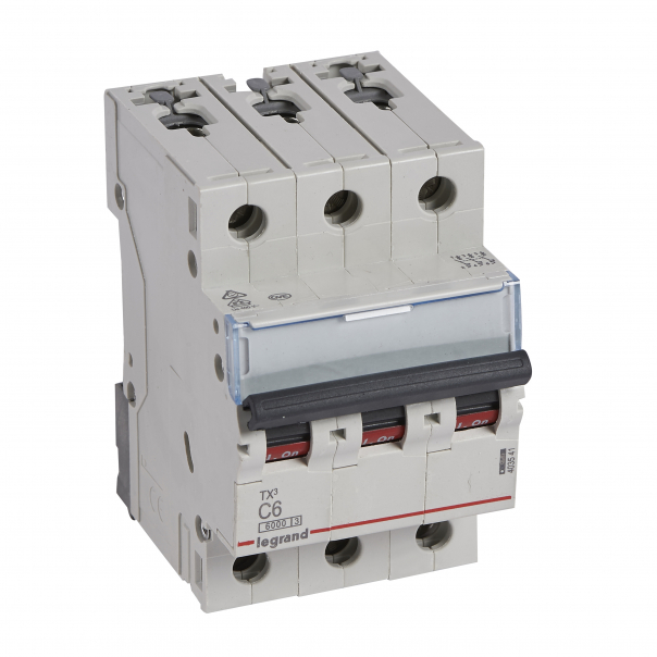 WYŁĄCZNIK NADPRĄDOWY C 6A 3 BIEGUNY S303 - 403541 - LEGRAND