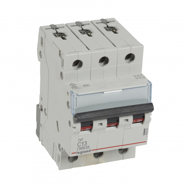 WYŁĄCZNIK NADPRĄDOWY C 13A 3-POLOWY CHARAKTERYSTYKA C SERII TX3 S 303 - 403544 - LEGRAND