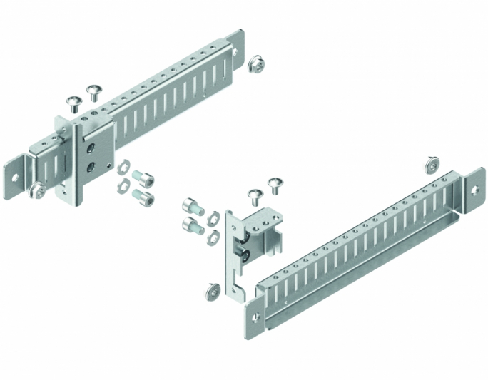 Uchwyt wkładu z regulacją do obudów HXS o głębokości 400 mm (1kpl.=2szt.) UW-BCR 4 - 001338207 - ETI