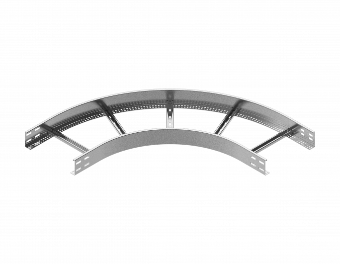 Łuk drabinki 90&deg; LDC600H80 N 2,00 mm - 496360 - BAKS