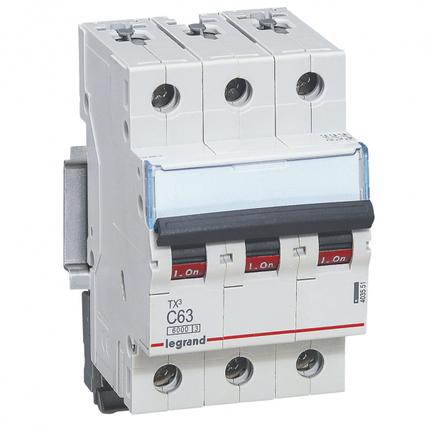 WYŁĄCZNIK NADPRĄDOWY C 63A 3 BIEGUNY S303 - 403551 - LEGRAND