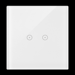 Panel dotykowy S54 Touch, 1 moduł, 2 pola dotykowe poziome biała perła - DSTR12/70 - KONTAKT SIMON