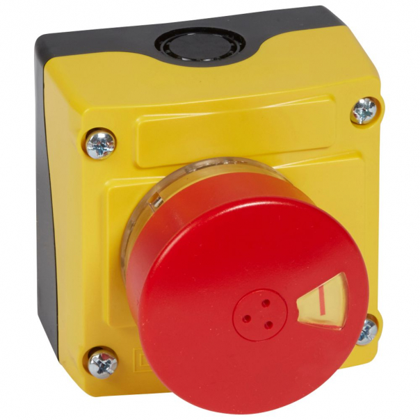 OBUDOWA WYPOSAŻONA Z GŁÓWKĄ CZERWONĄ (Z KLUCZEM) FI 54 + 1NC OSMOZ - 024218 - LEGRAND