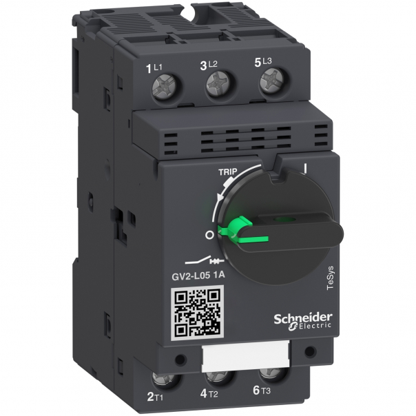 WYŁĄCZNIK SILNIKOWY MAGNETYCZNY 1A NAPĘD OBROTOWY - GV2L05 - SCHNEIDER ELECTRIC