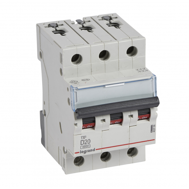 WYŁĄCZNIK NADPRĄDOWY D 20A 3 BIEGUNY S303 - 403756 - LEGRAND