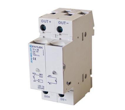 PODSTAWA BEZPIECZNIKOWA 10X38 Z10-TL2/DC1000V/E DC JEAN MUELLER KOD PRODUCENTA: D8742602 - 32-01-05.0063 - JEAN MUELLER