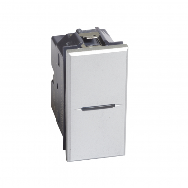 ŁĄCZNIK JEDNOBIEGUNOWY 10AX (ZACISKI ŚRUBOWE) 1 MODUŁ AXIAL ALUMINIUM AXOLUTE - HC4001N - LEGRAND