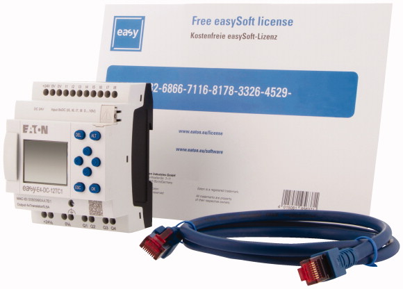 STARTERKIT EASY-BOX-E4-DC1 easyE4, Soft, kabel. - 197228 - EATON