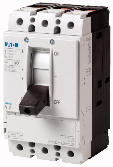 ROZŁĄCZNIK MOCY 160A 3-POLOWY BG2 N2-160  - 266008 - EATON