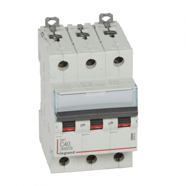 WYŁĄCZNIK NADPRĄDOWY C 40A 3 POLOWY CHARAKTERYSTYKA C SERII DX3 S 303 - 407863 - LEGRAND