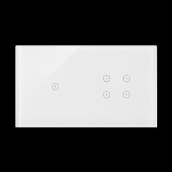 Panel dotykowy S54 Touch, 2 moduły, 1 pole dotykowe + 4 pola dotykowe, biała perła - DSTR214/70 - KONTAKT SIMON