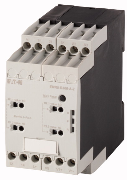 EMR6-R400-A-2 PRZEKAŹNIK MONITORUJĄCY IZOLACJĘ, 0 - 400 V AC, 0 - 600 V DC, 1 - 100 K? - 184774 - EATON