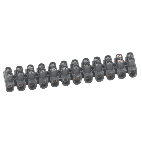 LISTWA ZACISKOWA 12-POLOWA 4 MM2 CZARNA NYLBLOC - 034211 - LEGRAND
