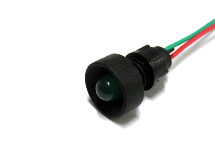 KONTROLKA DIODOWA, KLOSZ 10 MM, 24V ZIELONY KLP10G/24V - 84410005 - SIMET