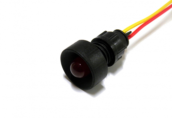 KONTROLKA DIODOWA, KLOSZ 10 MM, 24V CZERWONY KLP10R/24V  - 84410001 - SIMET