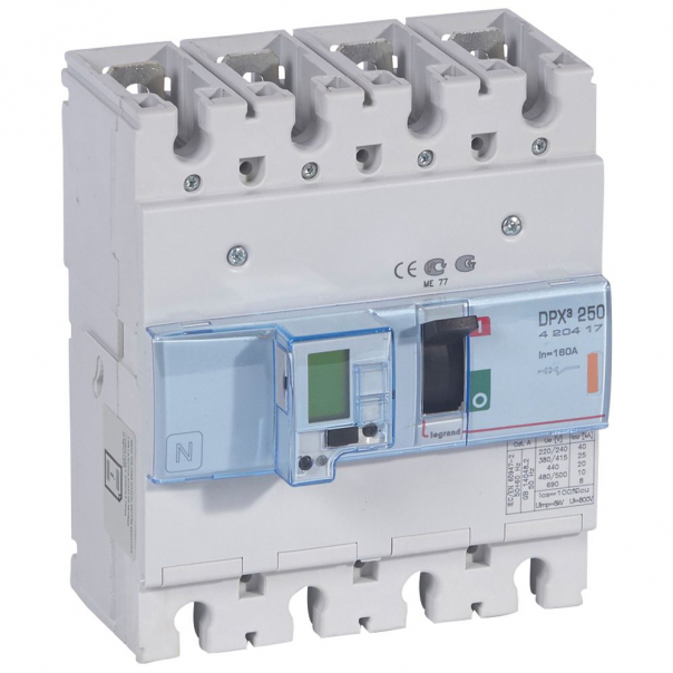 WYŁĄCZNIK MOCY 160A 4-POLOWY 25KA DPX3 250 EL+P - 420417 - LEGRAND
