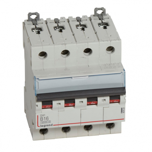 WYŁĄCZNIK NADPRĄDOWY B 16A 4-POLOWY SERII DX3 S304 - 407624 - LEGRAND