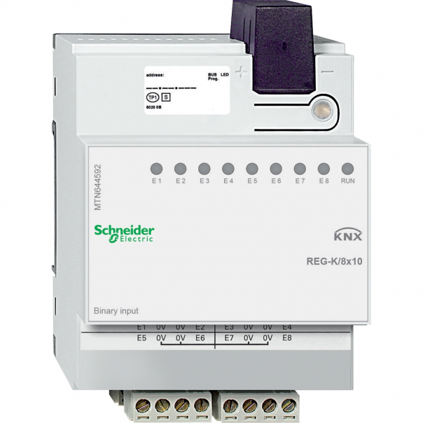 WEJŚCIE BINARNE REG-K 8X10, J.SZARE KNX. - MTN644592 - SCHNEIDER ELECTRIC