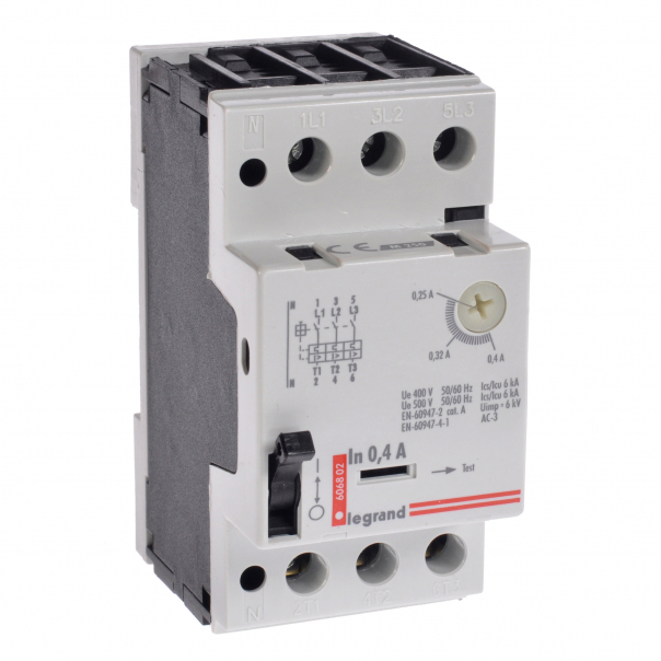 WYŁĄCZNIK SILNIKOWY M250 0,4 A - 606802 - LEGRAND