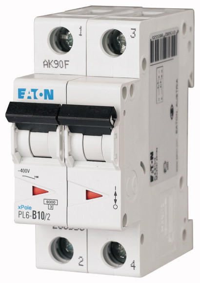 Wyłącznik nadprądowy 6kA PL6-D10/2. - 286577 - EATON