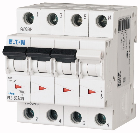 PL6-C32/3N Wyłącznik nadprądowy 6kA - 106913 - EATON